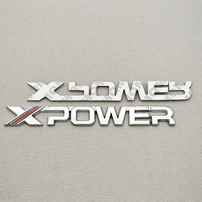 Logos XPOWER (Adhésifs Métal en 3D)