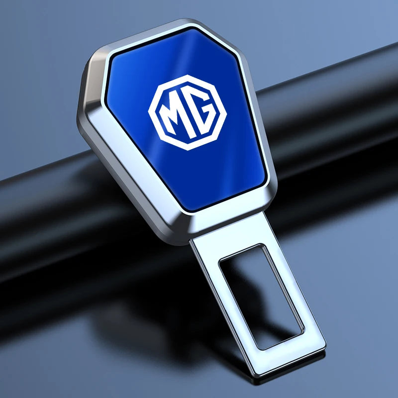 Rallonge de ceinture de sécurité pour Morris Garages MG (Cyberster, MG3, MG5, MG7, MG6, ZS, ES5, ONE) - Noir Canon / Bleu Argenté
