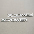 Logos XPOWER (Adhésifs Métal en 3D)