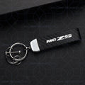 Porte-clés brodé pour MG HS & ZS  - en métal, ornements en cuir et fibre de carbone, accessoires