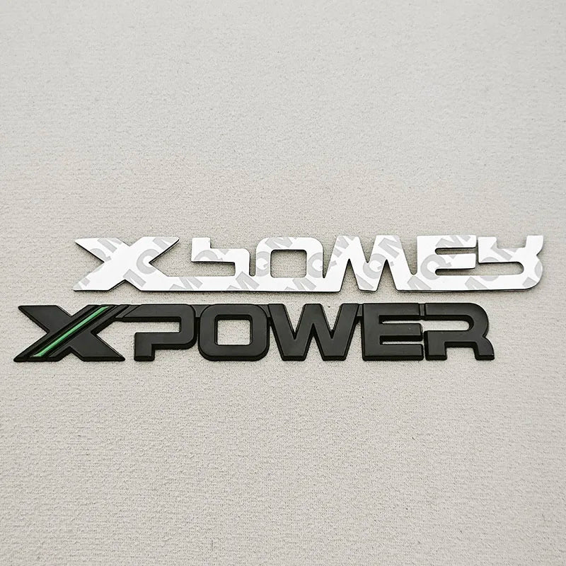 Logos XPOWER (Adhésifs Métal en 3D)