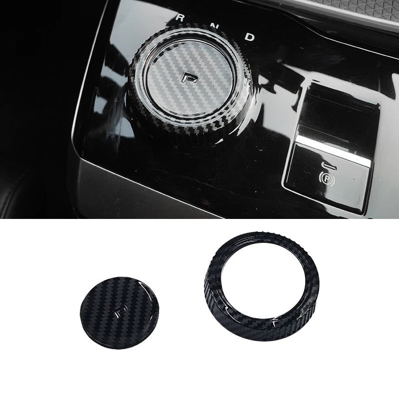Selecteur de Vitesse MG4 (2023-2025) Imitation Fibre de Carbone Dark Night