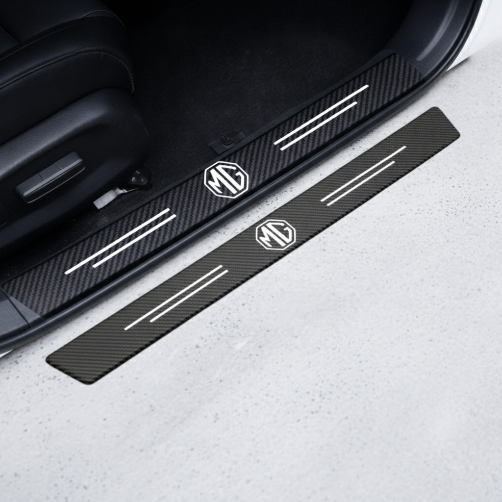 Seuils de porte style fibre de carbone pour MG - Protection anti-rayures