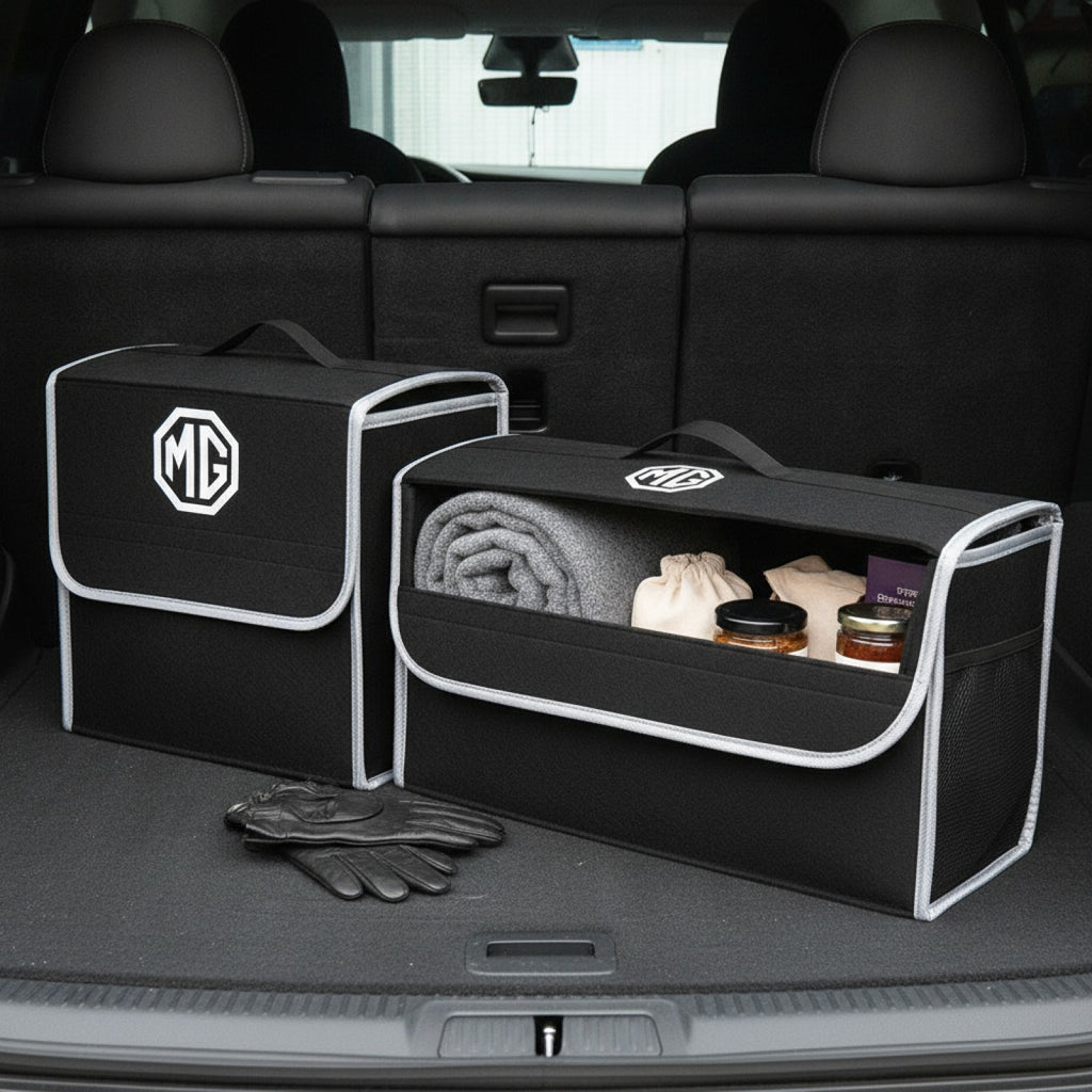 Boîte de Rangement Pliable en Feutre pour Coffre de Voiture MG - Organiseur Souple
