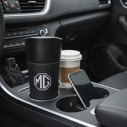 Poubelle Organisateur Voiture Noir pour MG : Porte-Gobelet, Rangement Téléphone & Accessoires