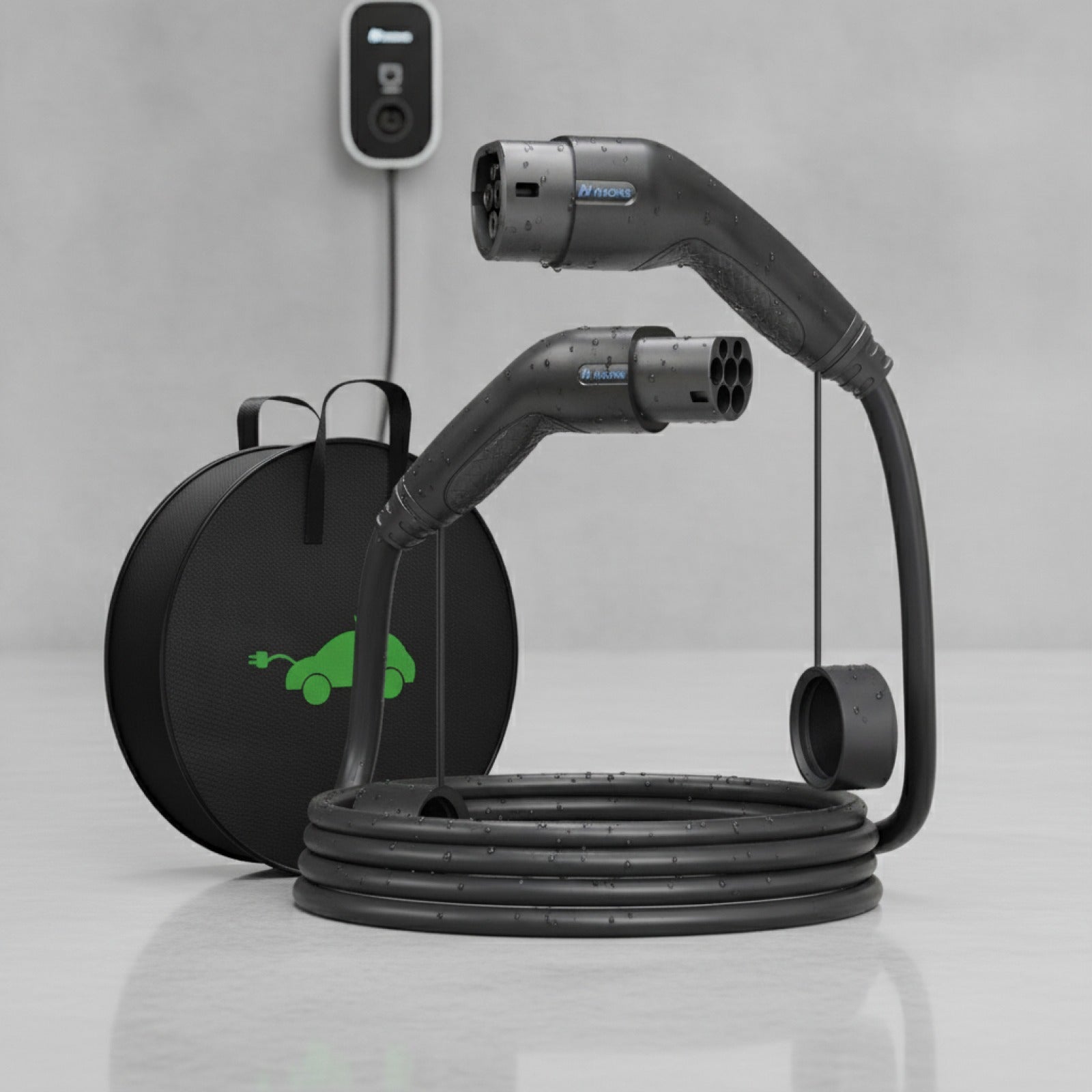 Câble de recharge VE Khons 7 kW - Type 2 vers Type 2, 32A, 5m TPU, IP65