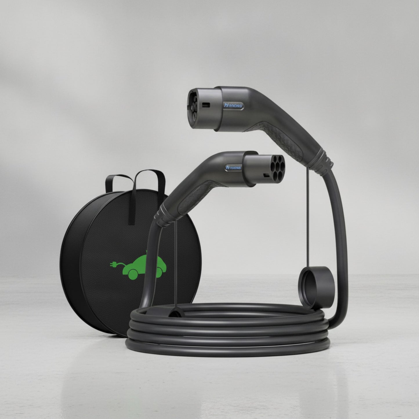 Câble de recharge VE Khons 7 kW - Type 2 vers Type 2, 32A, 5m TPU, IP65
