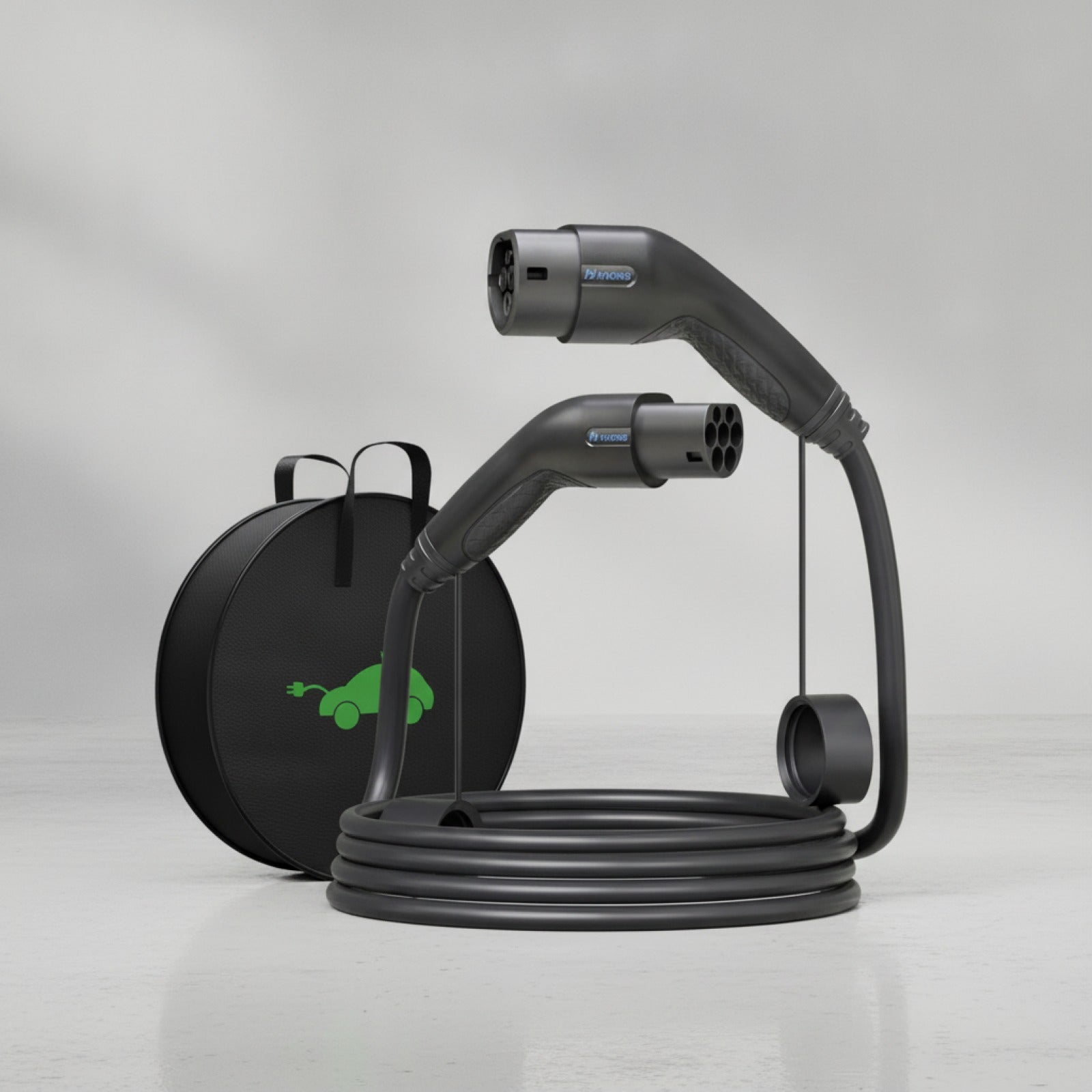 Câble de recharge VE Khons 7 kW - Type 2 vers Type 2, 32A, 5m TPU, IP65
