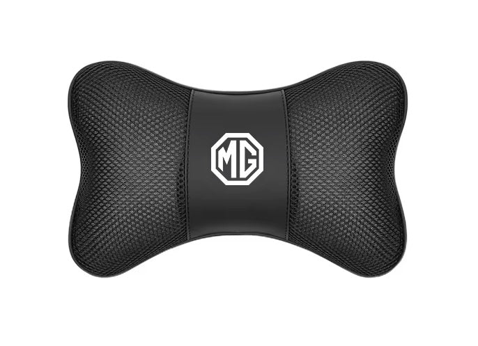 Protège-Nuque en Cuir et tissus pour avec logo MG – Confort & Fraîcheur Premium