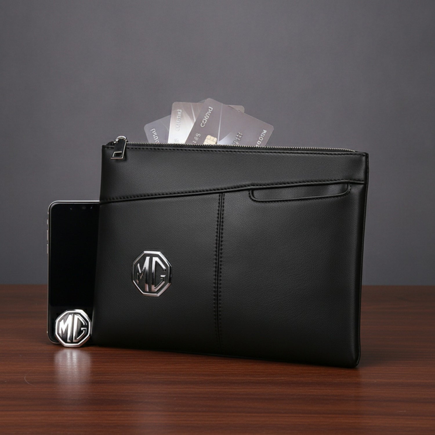 Pochette Homme Multifonction pour Voiture MG : Porte-cartes, Téléphone & Portefeuille